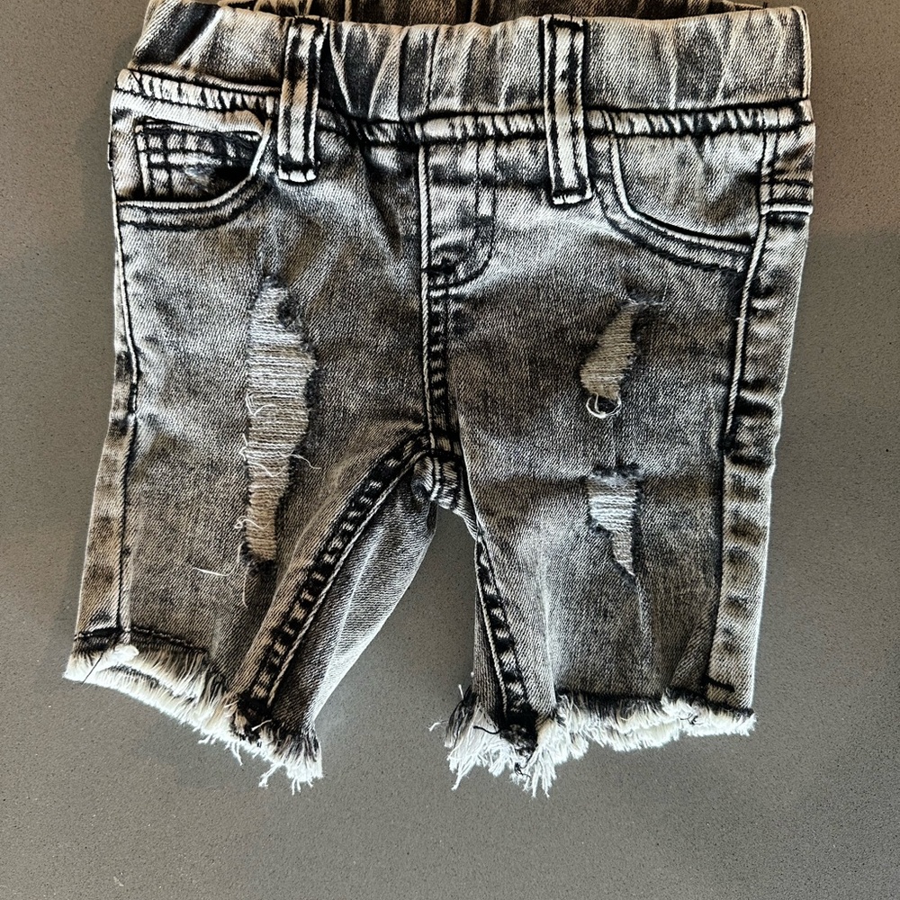 Acid Wash  Denim Short